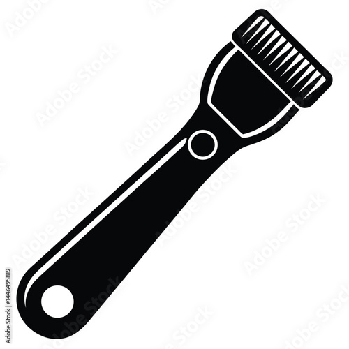 barber element isolated ear hair trimmer on white 