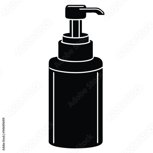 barber element isolated foam dispenser on white ba 