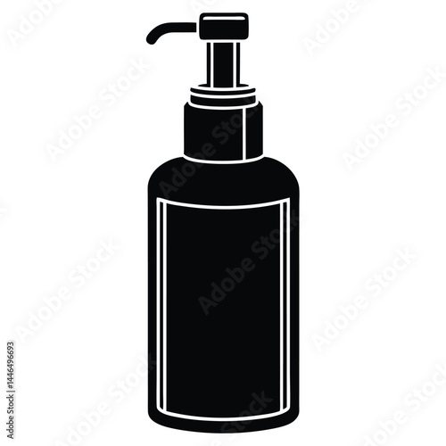 barber element isolated foam dispenser on white ba