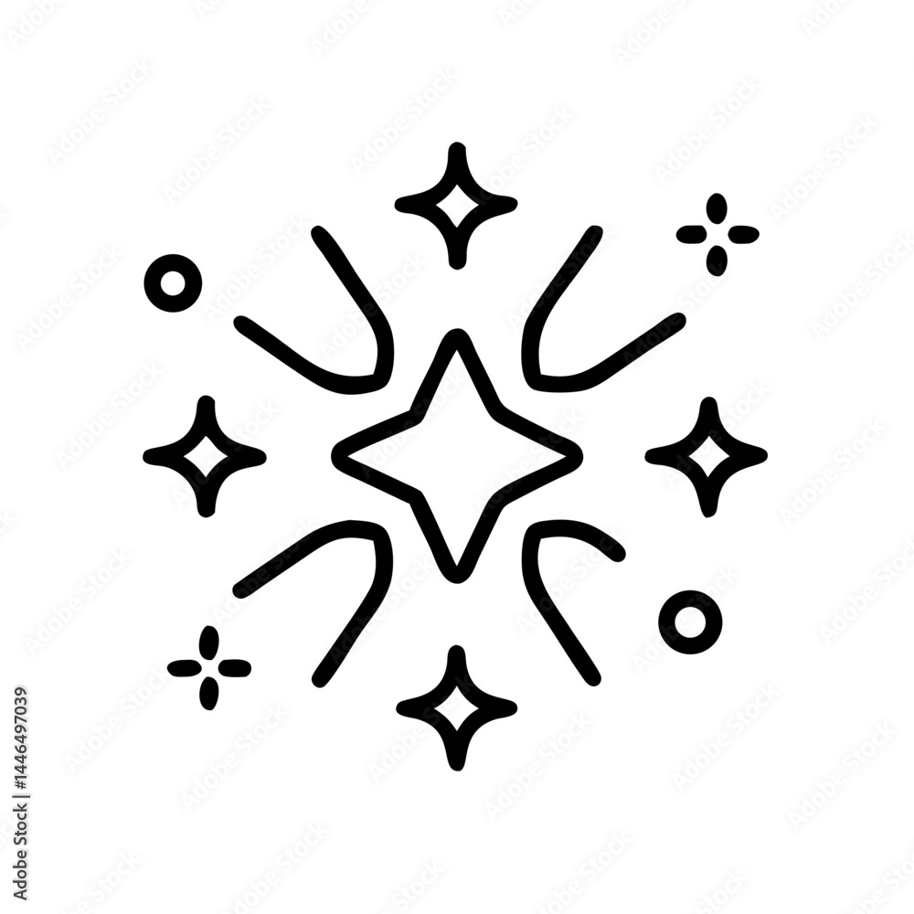 custom made wallpaper toronto digitalSparkling Starburst Design Perfect for Branding Logos and Festive Icons