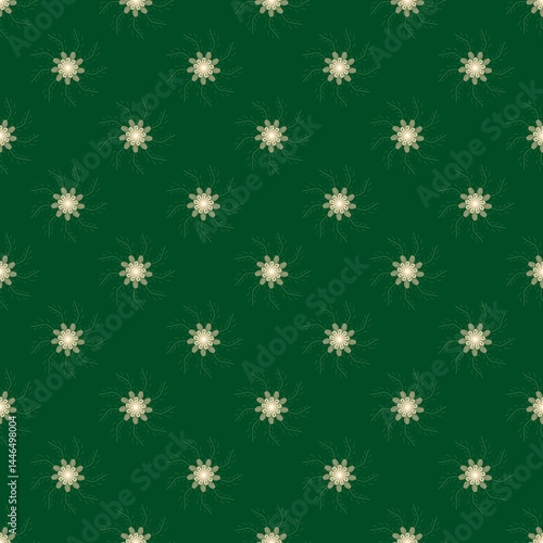 seamless pattern with snowflakes