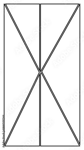 Manga storyboard layout template to quickly create comic book style. F4 paper ratio design suitable for printing.