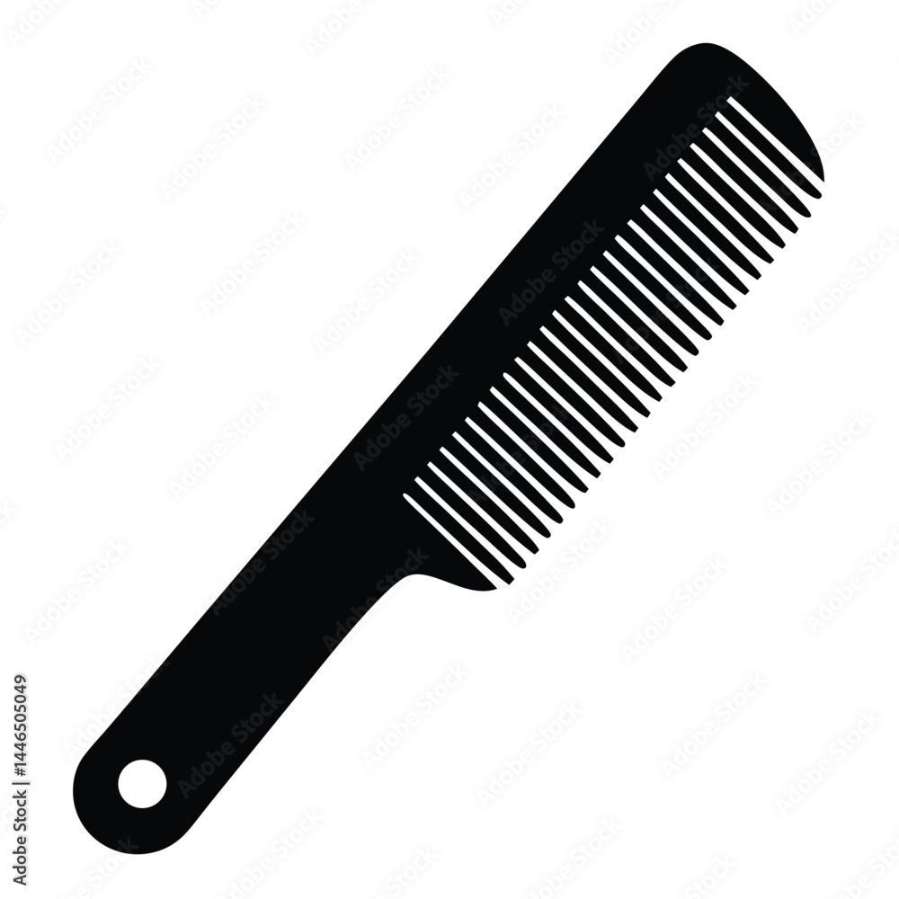 barber element isolated parting comb on white back barber element isolated parting comb on white back