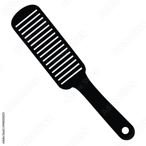 barber element isolated styling comb on white back