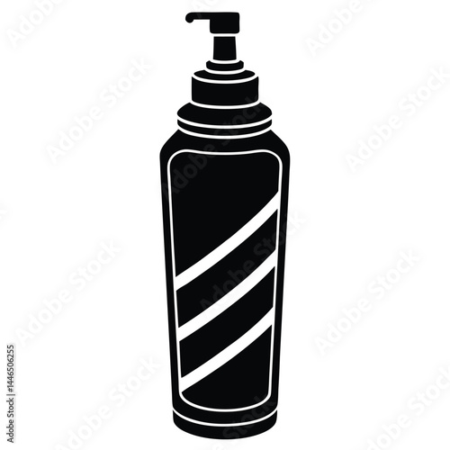 barber element isolated styling mousse on white ba