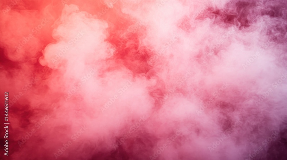 Obraz premium A vibrant, colorful, abstract depiction of swirling smoke clouds.