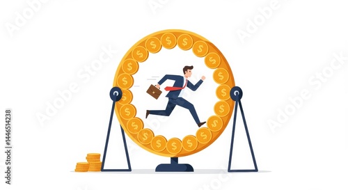 The Endless Hustle: A Depiction of the Rat Race for Financial Success
