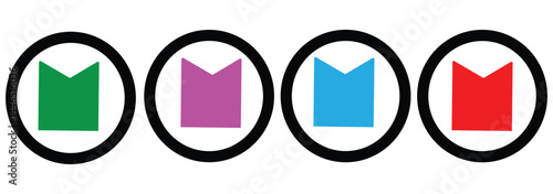 bookmarks for phone vector icon. bookmark for internet online views