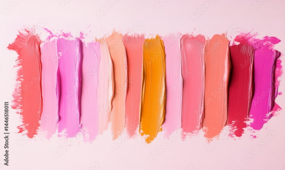 Fototapeta premium Colorful lip swatches