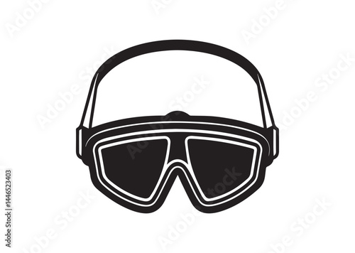 Safety glasses silhouette vector