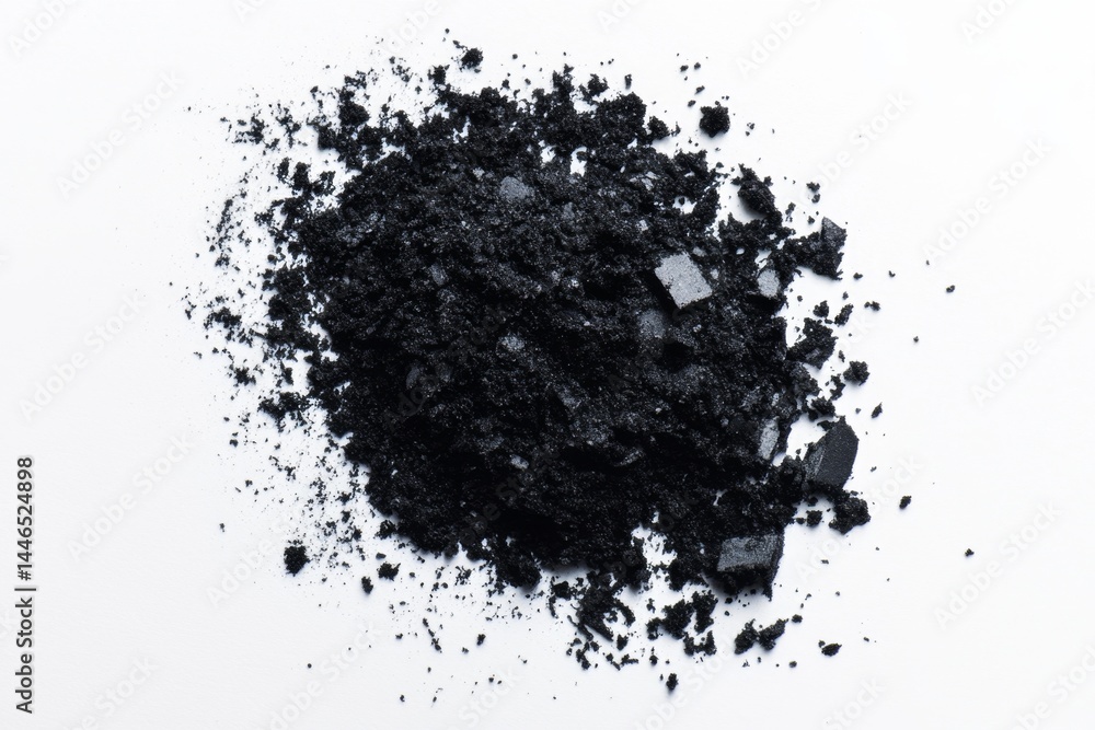 Dark cosmetic powder pile Dark cosmetic powder pile