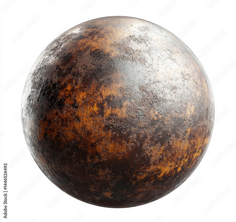 Fototapeta premium Rusted metallic sphere
