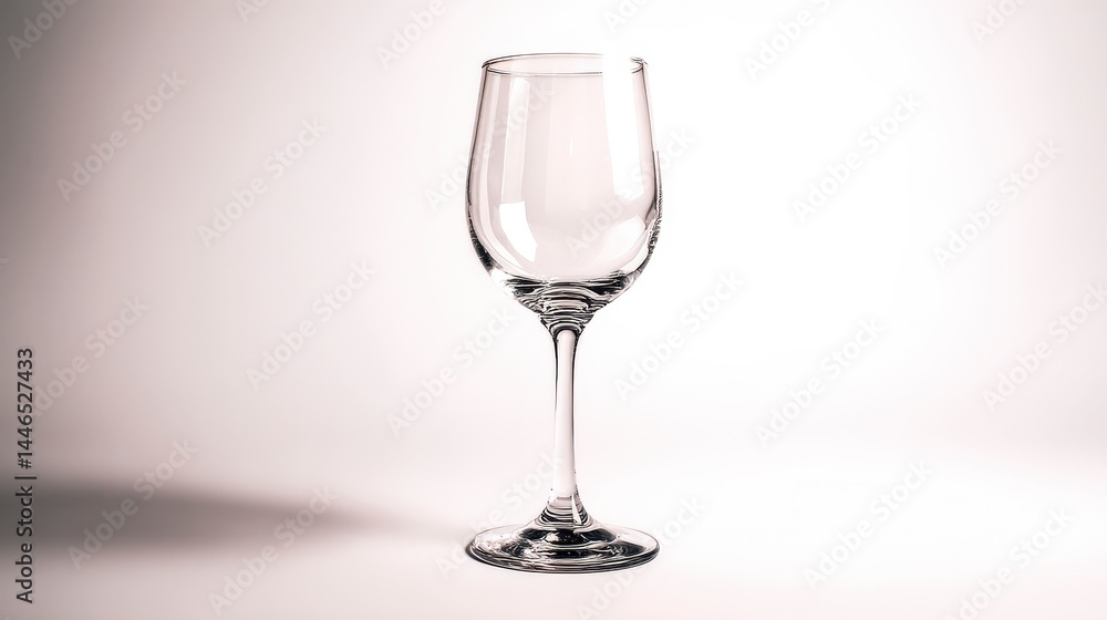 Elegant Empty Wine Glass Design Elegant Empty Wine Glass Design