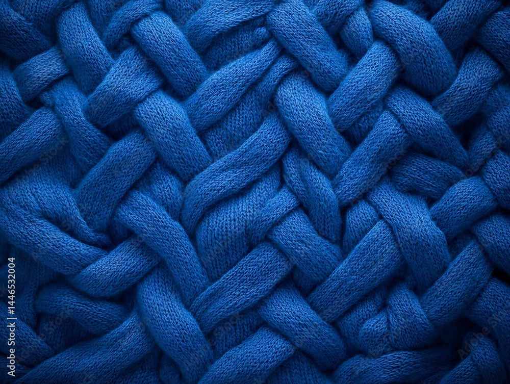 Woven Blue Fabric Texture