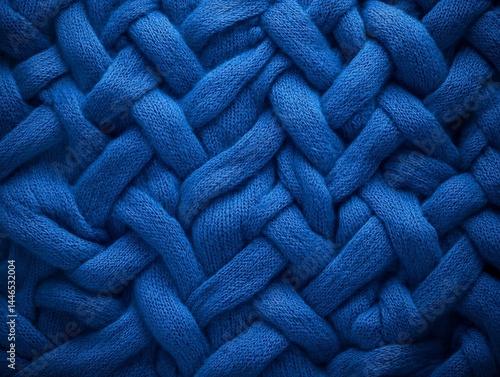 Obraz na płótnie Woven Blue Fabric Texture w salonie