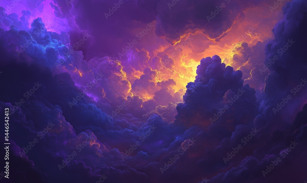 Epic, vibrant cloudscape Epic, vibrant cloudscape
