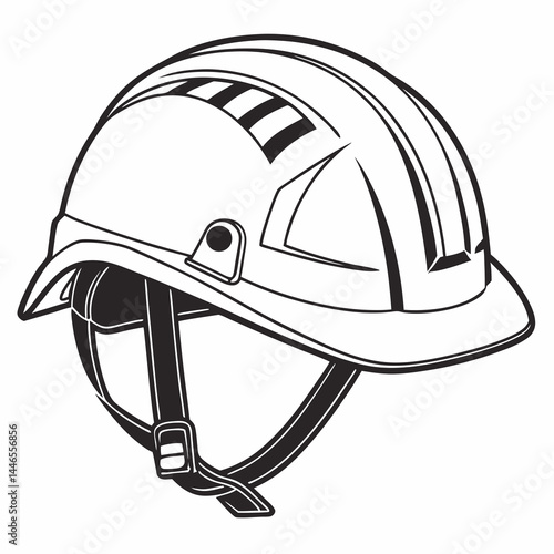 black and white helmet safety gear clip art preview
