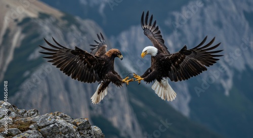 Eagles Clashing in the Air, Photo