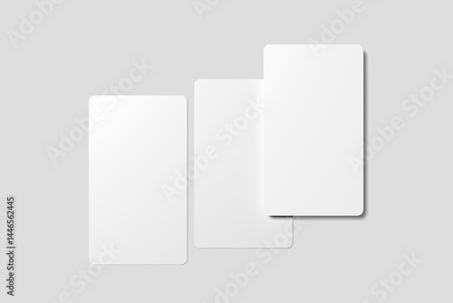 A Blank tarot card mock-up with a grey background, Vintage celestial mystical background for astrology, divination, tarot.