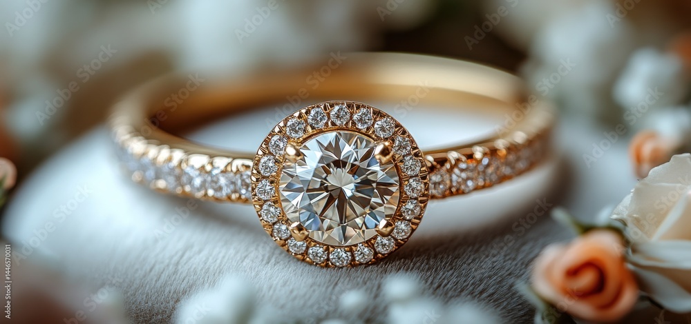 Sparkling Diamond Engagement Ring: A Symbol of Love and Commitment Sparkling Diamond Engagement Ring: A Symbol of Love and Commitment