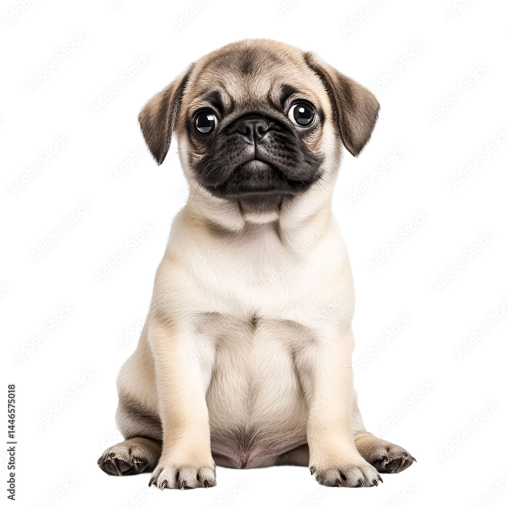 Adorable fresh bulldog puppy, both small canine pets, are sitting isolated on transparent background Adorable fresh bulldog puppy, both small canine pets, are sitting isolated on transparent background
