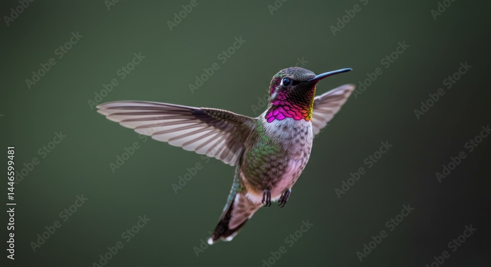 Fototapeta premium Hummingbird in Flight, Photo