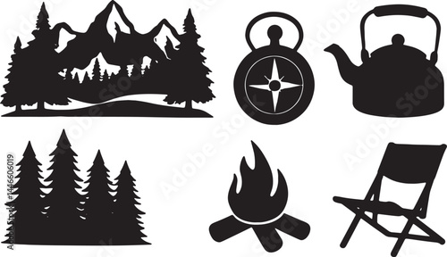 camping in the mountains