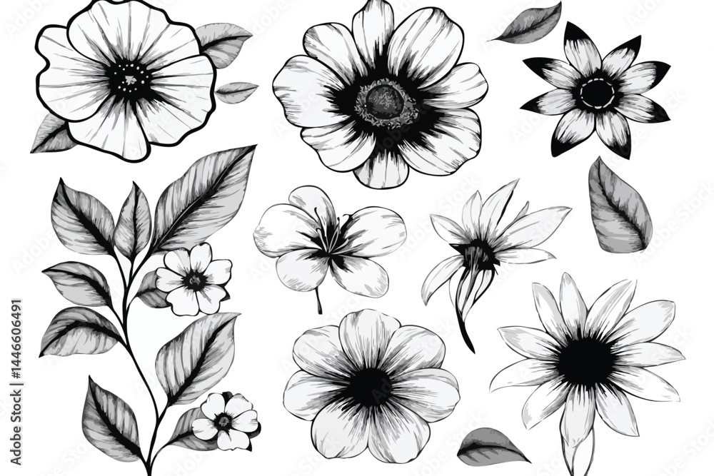 floral elements floral elements