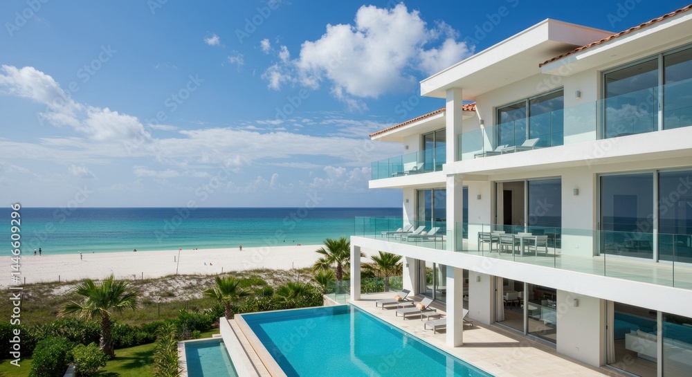 Fototapeta premium Luxury Villa by the Beach - Photo