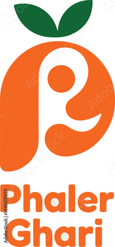 Fruit blend vector logo template. This design use fruit symbol. Suitable for business, food and drink