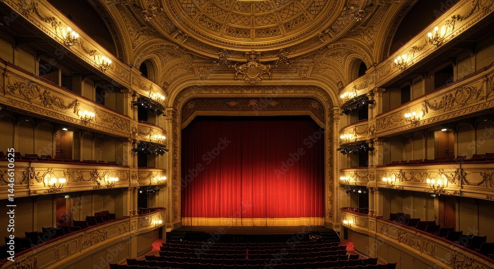 Fototapeta premium Theatre Interior, Photo