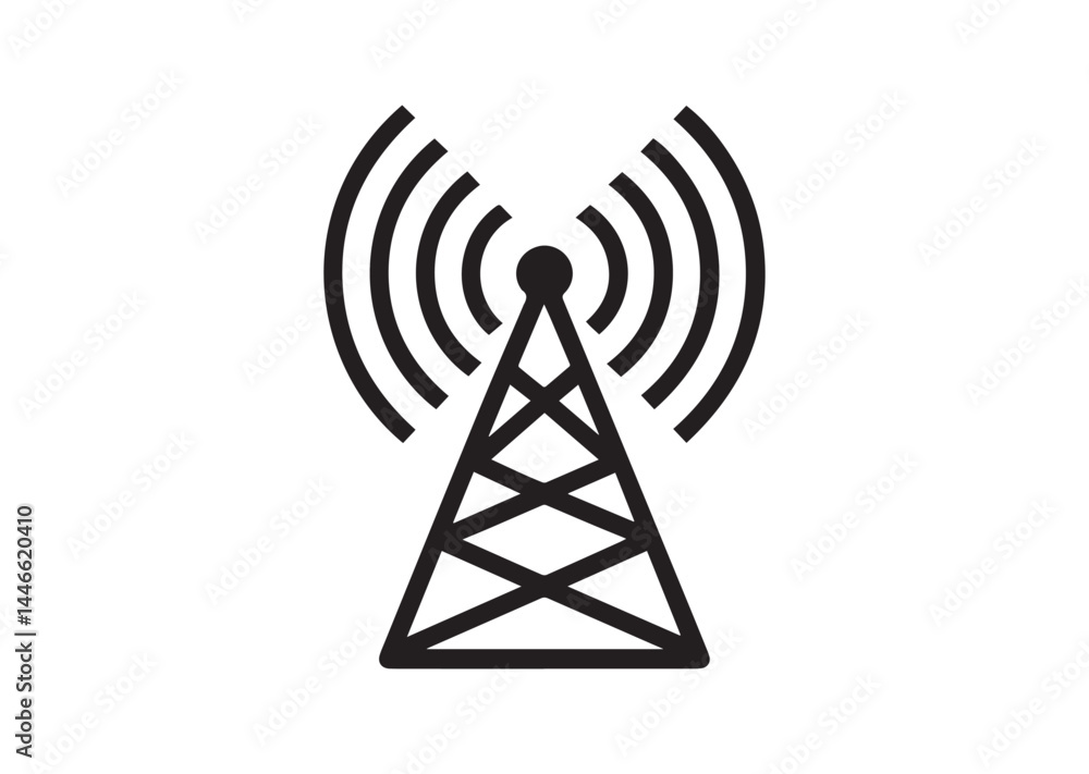 5g signal tower icon, 5g signal tower silhouette vector 5g signal tower icon, 5g signal tower silhouette vector