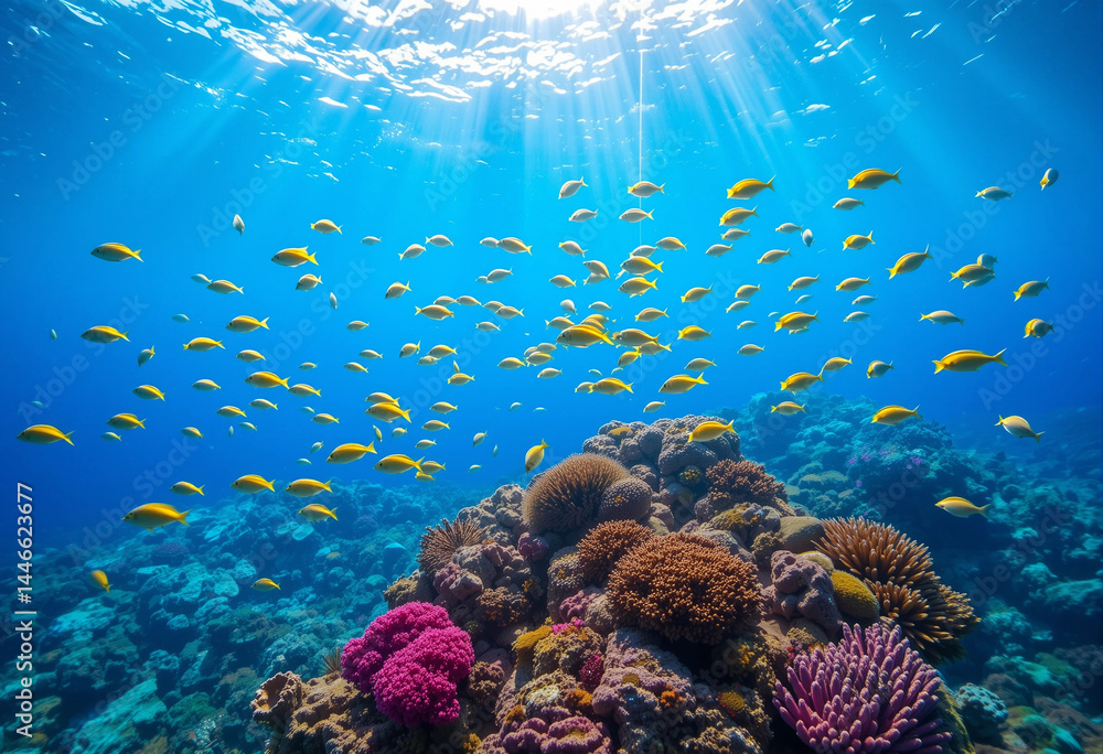 Obraz premium coral reef with fish