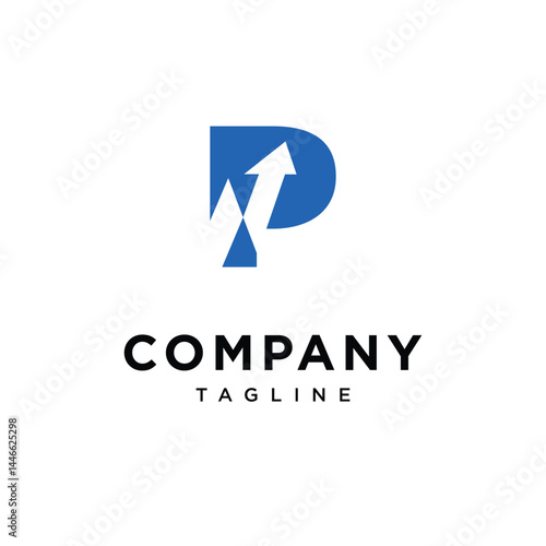 Letter P Line Chart Logo Icon Vector Free Download Letter P Line Chart Logo Icon Vector - GFXLoad