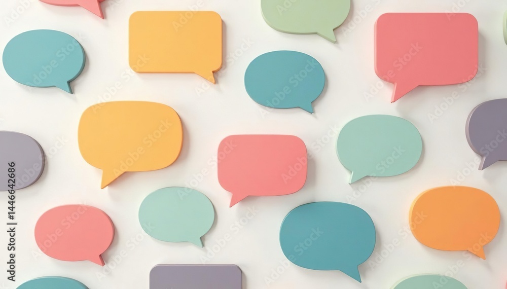 Seamless speech bubble pattern, pastel colors, digital, seamless, colorful Seamless speech bubble pattern, pastel colors, digital, seamless, colorful