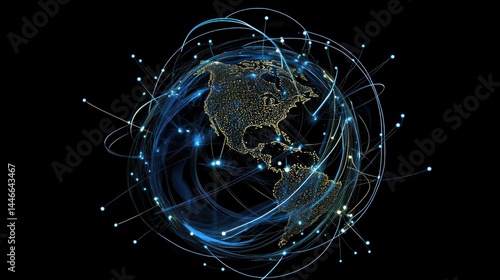 Global Network: A Visualization of Interconnectedness