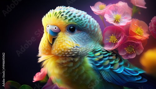 Wallpaper Mural Niedlicher bunter Wellensittich Torontodigital.ca