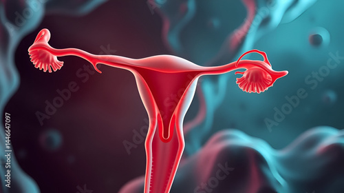 Healthy ovary structure, follicular development