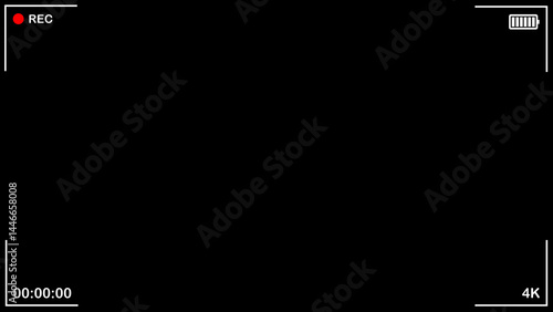 Cuadro en lienzo Video camera screen template