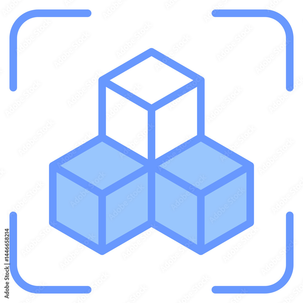 3D Modeling Icon Element For Design 3D Modeling Icon Element For Design