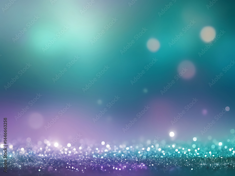 Magical Sparkling Bokeh Background in Teal and Purple Tones glitter blue design ai Magical Sparkling Bokeh Background in Teal and Purple Tones glitter blue design ai
