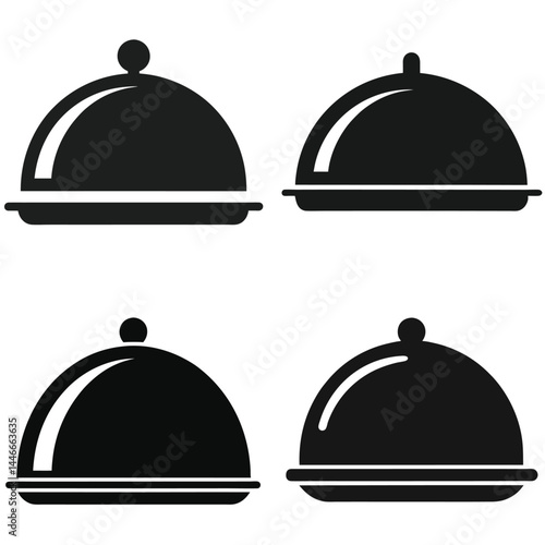 restaurant cloche icon vector illustration