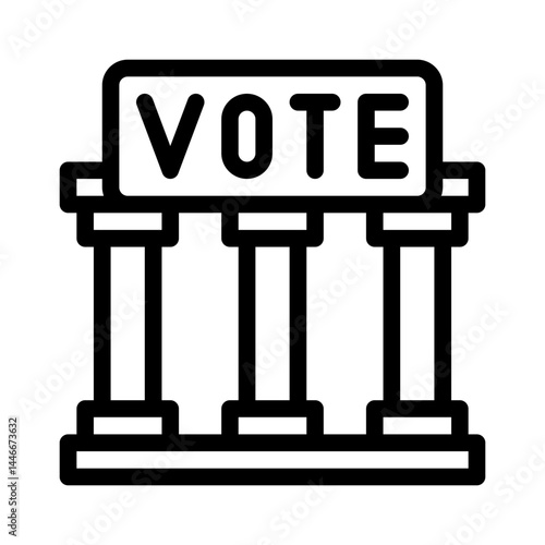 polling station line icon