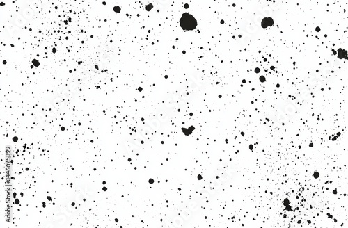 Abstract splattered ink pattern on white background