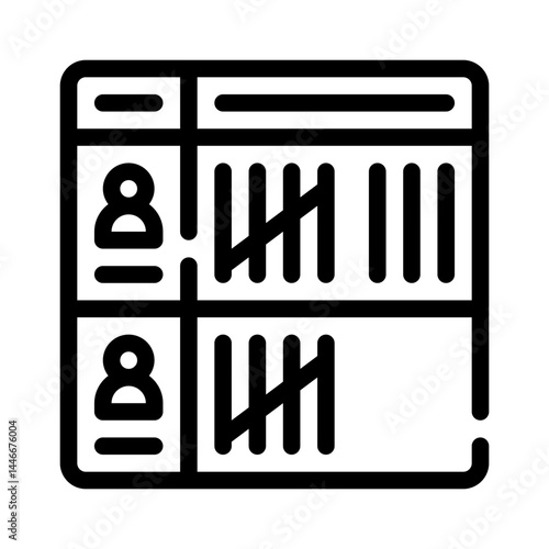 vote count line icon