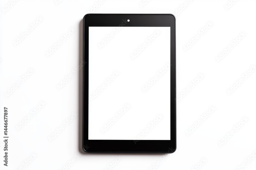 Black tablet with blank screen Black tablet with blank screen
