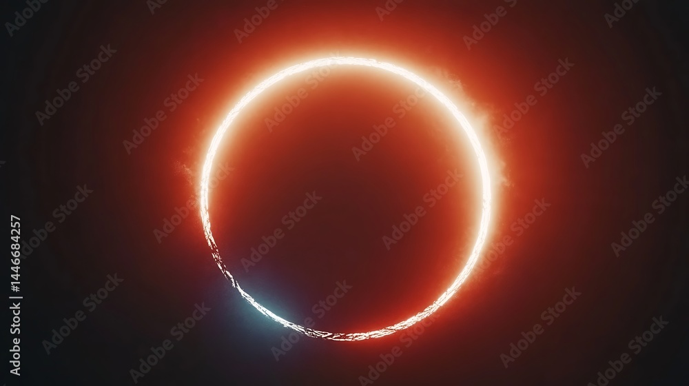 Obraz premium Cosmic Ring of Light in Space