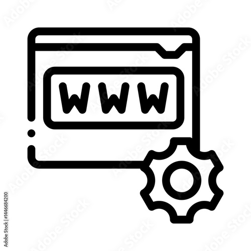 settings line icon