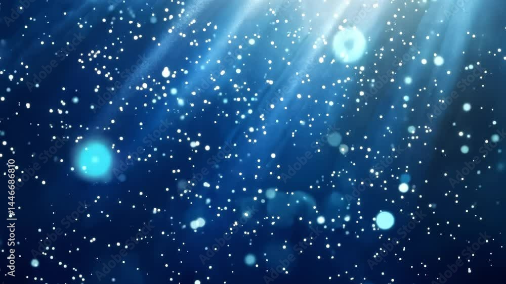 Blue Light Rays Particles Background Blue Light Rays Particles Background