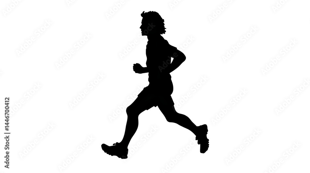 Abstract Silhouette Illustration of a Walking Person with Transparent Background Abstract Silhouette Illustration of a Walking Person with Transparent Background